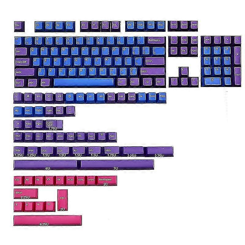 166 Keys Cherry Profile Keycap Double Shot Thick Pbt Keyboard Keycaps