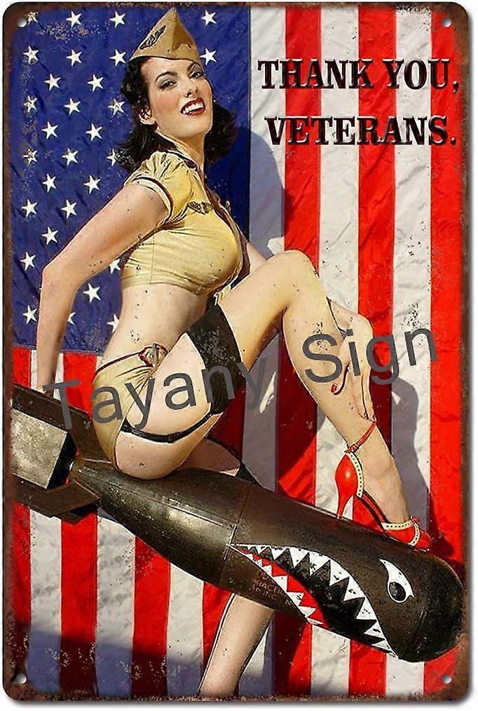 勝利の庭のWWIのポスター8 "X12"ビンテージミリタリーサインメタルプラークの装飾サインホームマン洞窟の装飾メタルブリキの看板壁の装飾サインJTS-26