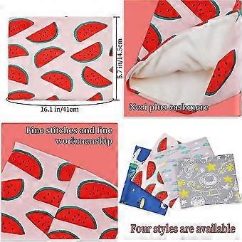 4 Pcs Kids Neck Scarves Boys Girls Cotton Warm Autumn Winter Scarf Hat Bandana Acsergery Gift