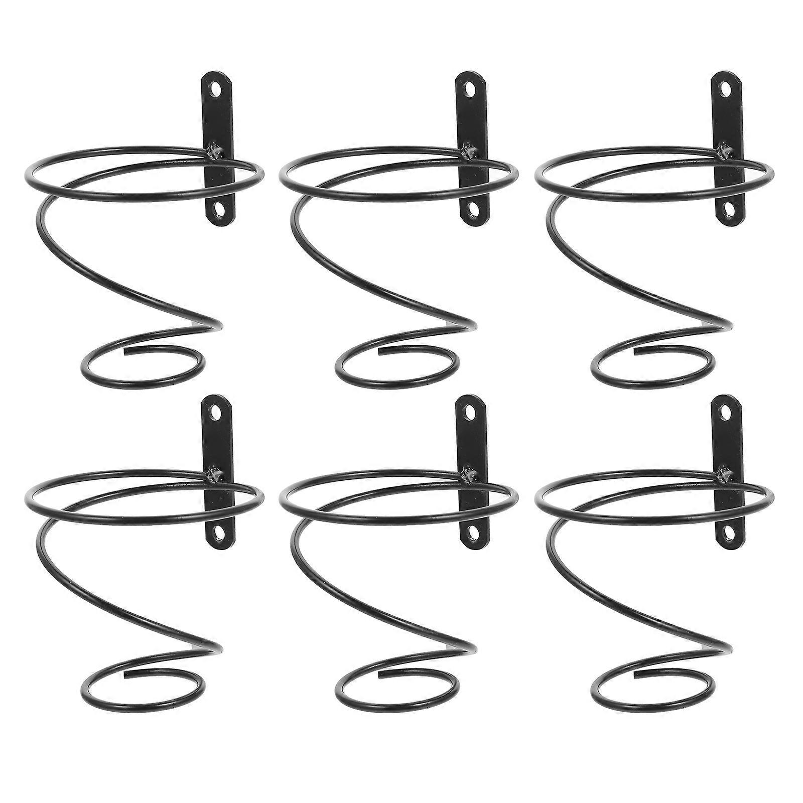 6pcs Wandmontierter Weinflaschenhalter Metall Rotwein Display Halter für zu Hause