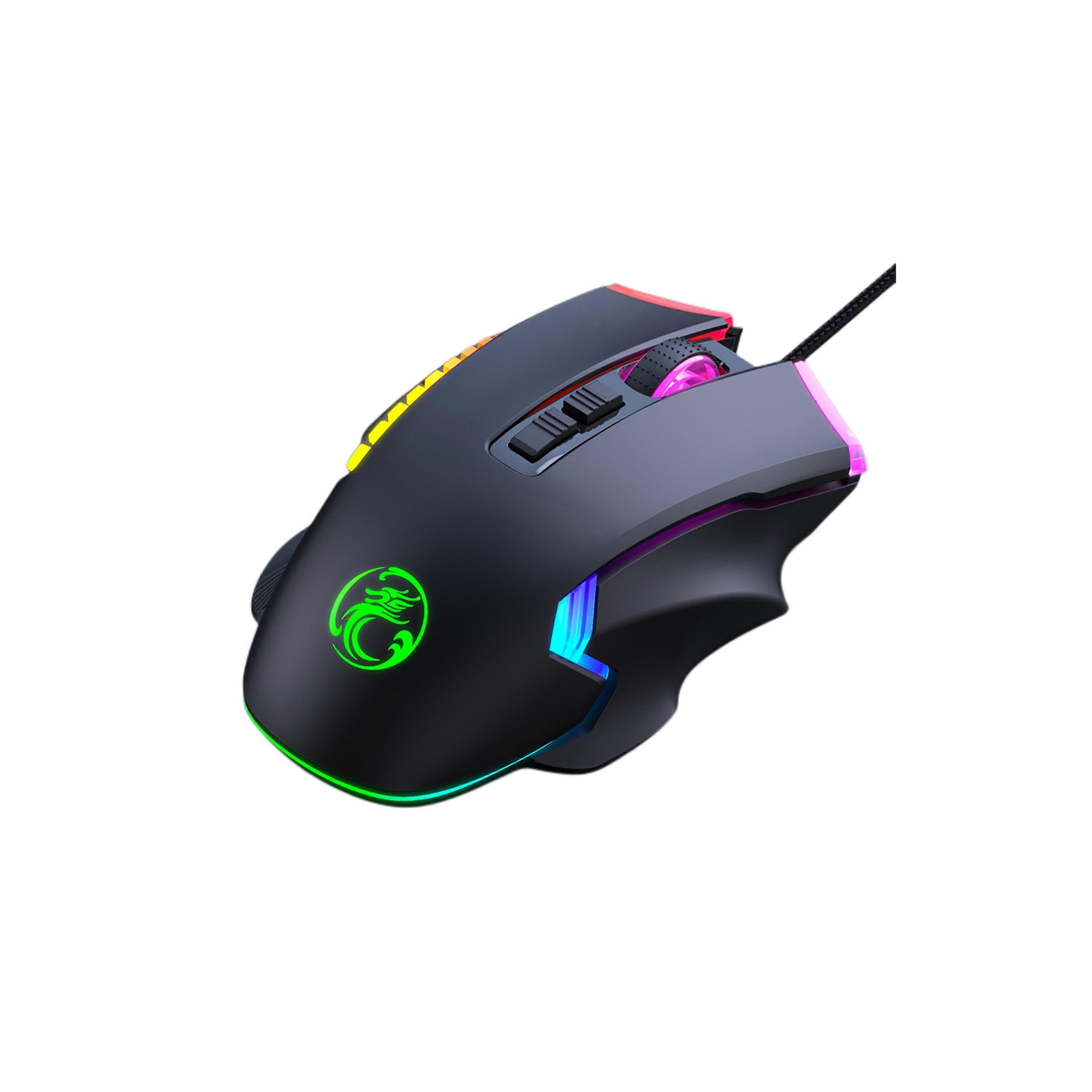 iMICE T70 Gaming Wired Mouse Black