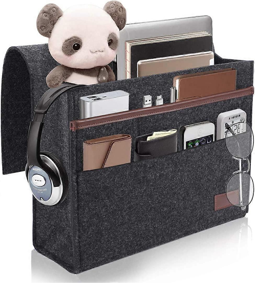 Bedside Caddy, Felt Bedside Storage Organizer Home Mattress Sofa Table Cabinet Bed Caddy Storage