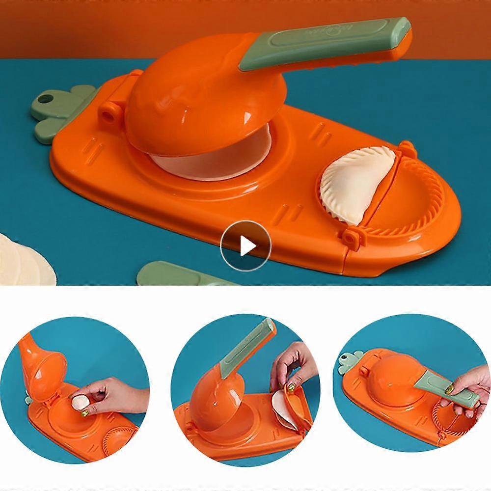 2 In1 Dumpling Maker DIY Kit Wrapper Presser Manual Labor-Saving Ravioli Empanadas Dough Skin Molder Machine Kitchen Gadgets