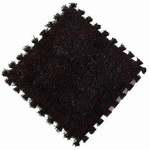 24pcs Fleece Eva Foam Rug Mat Carpet Interlocking Foam Panels Play Mat Floor Puzzle