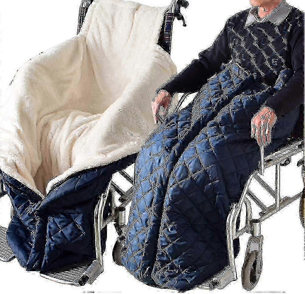 New Models Wheelchair Blanket - Windproof And Warmth - Adults - Suitable For Wheelchairs - Suitable For Wheelchairs - BlueNO.14 hwy