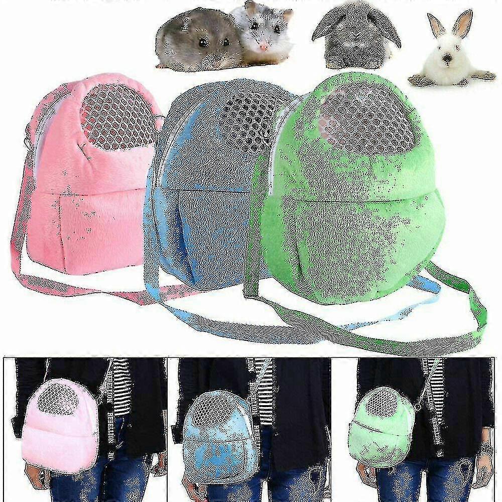 حقيبة ظهر صغيرة للحيوانات الأليفة قفص أرنب الهامستر شينشيلا السفر المحمولة أكياس لطيفة دافئة أقفاص خنزير غينيا تحمل حقيبة تنفس حقيبة S202412279078