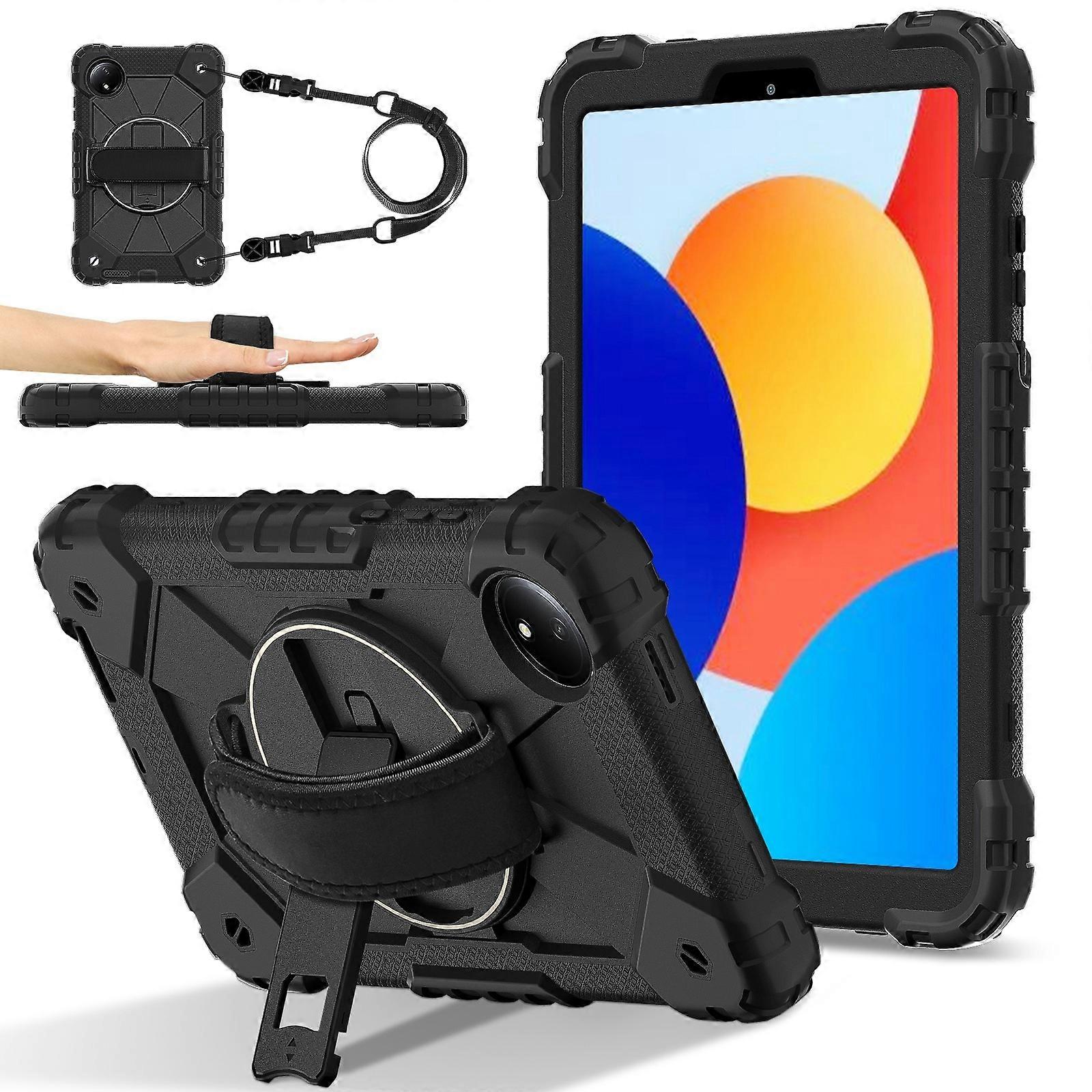 Contrast Color Robot Silicone Hybrid PC Tablet Case
