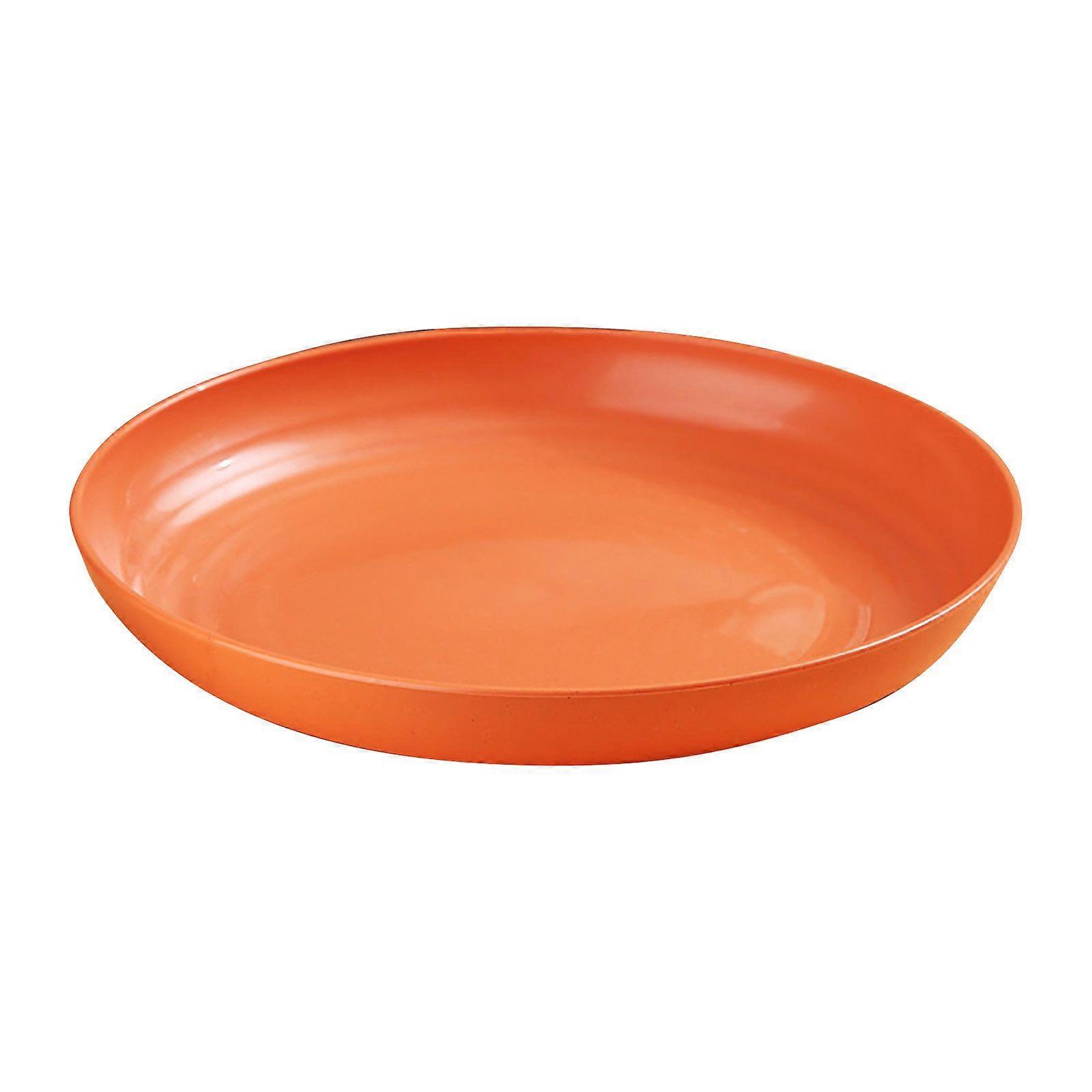 Household Vegetable Plates Large Antifall Round Plates Snack Plates Dining Table Bones Plates Garbage Plates Salad Plates