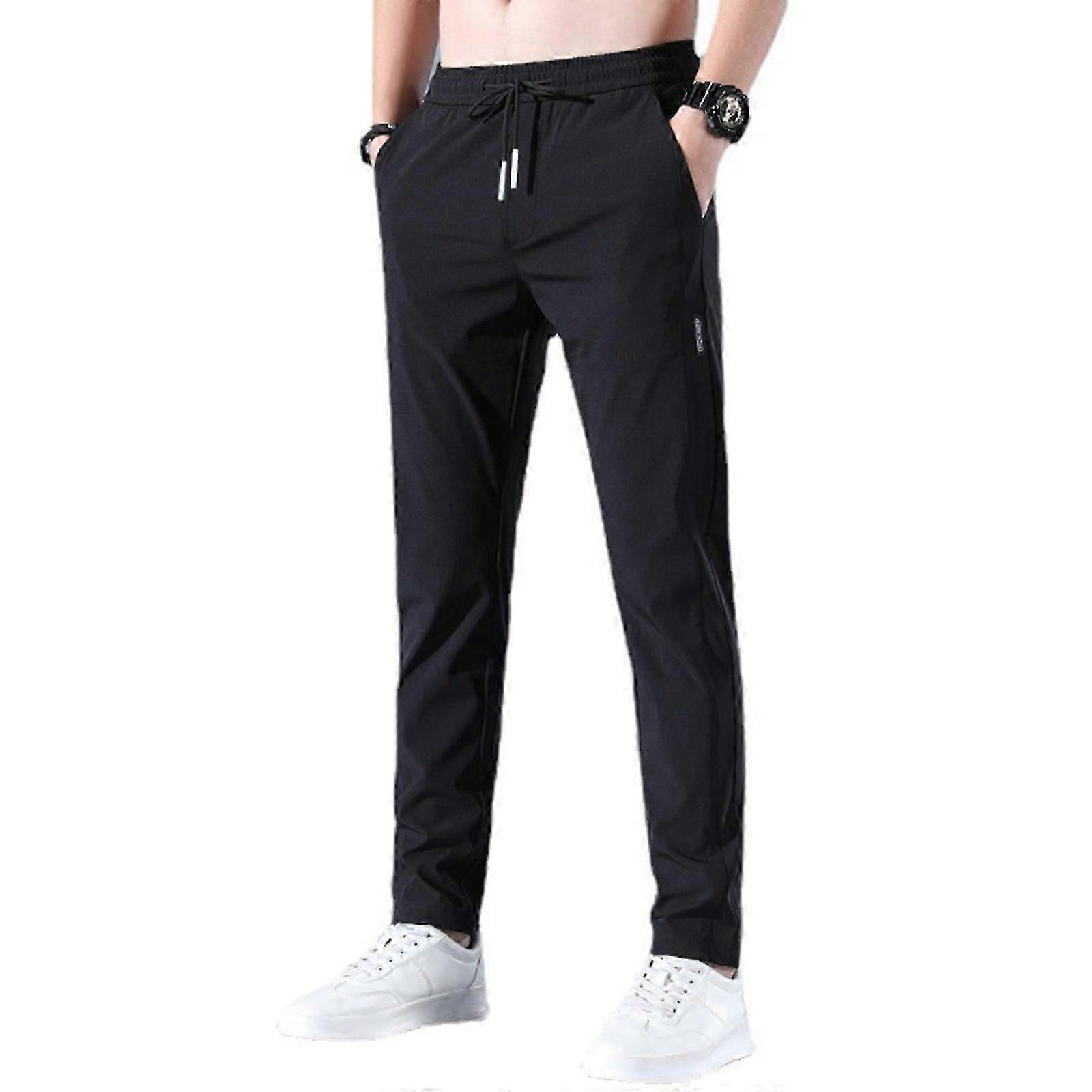 Men's Sweatpants Pockets Lightweight Exercise Pants Running Workout Sport Pants