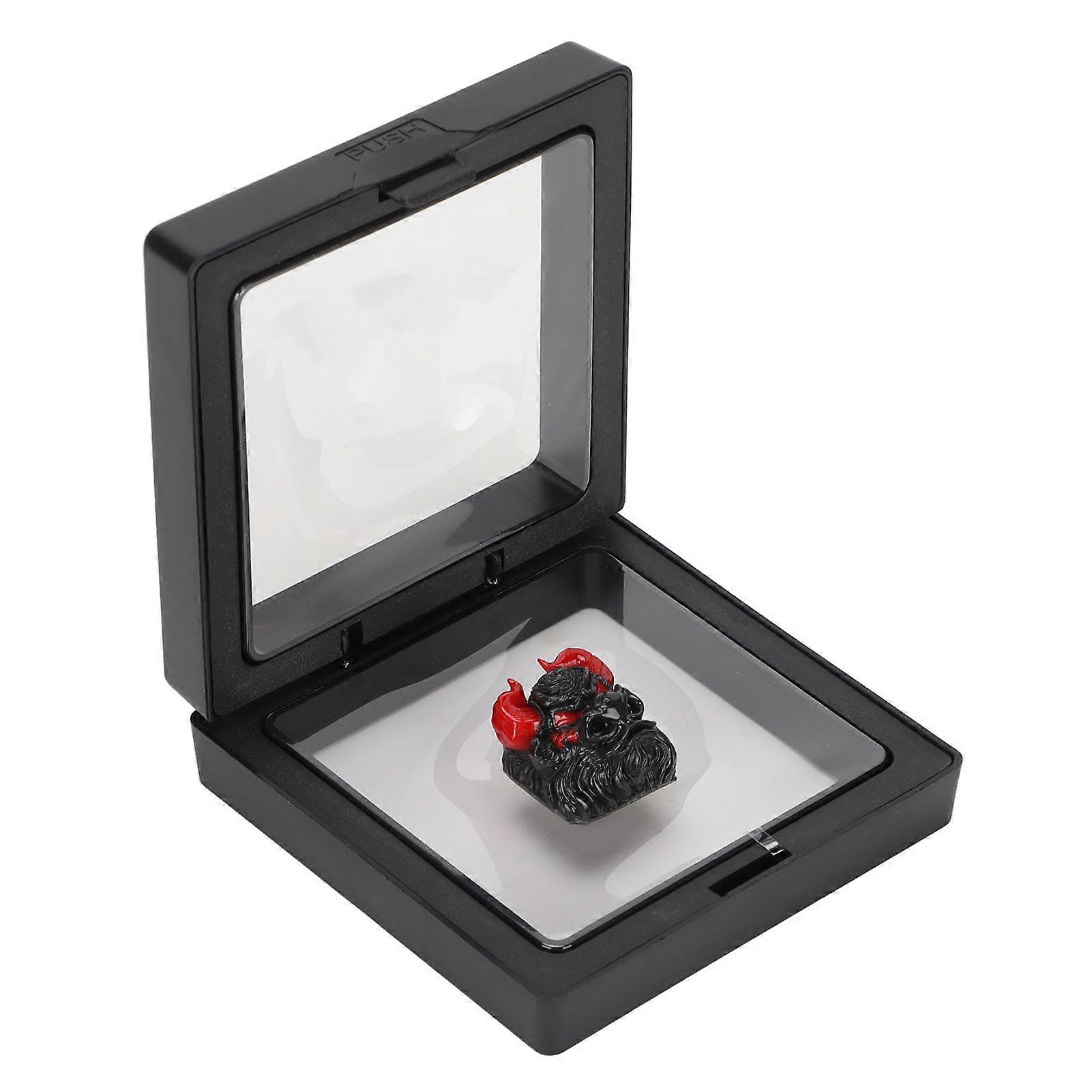 Hand Engraved Resin Keycap Bullhead Resin Keycap Mold Heat Resistant Artisan Keycap for Universal Mechanical Keyboard Type B