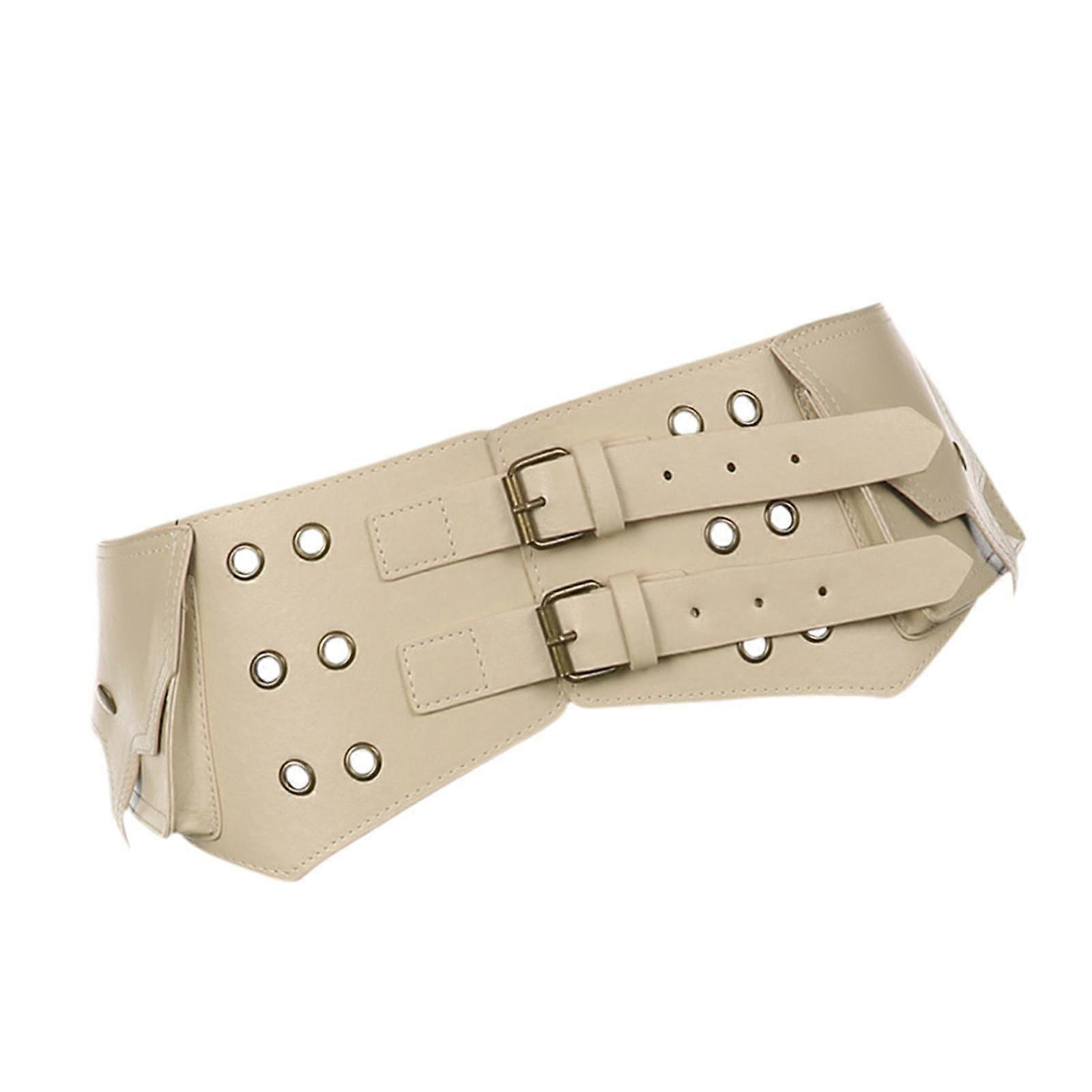 Kvinnor Brett Bälte Retro Design Överdriven Casual Trendig Midjebälte För Damer Hudfärg