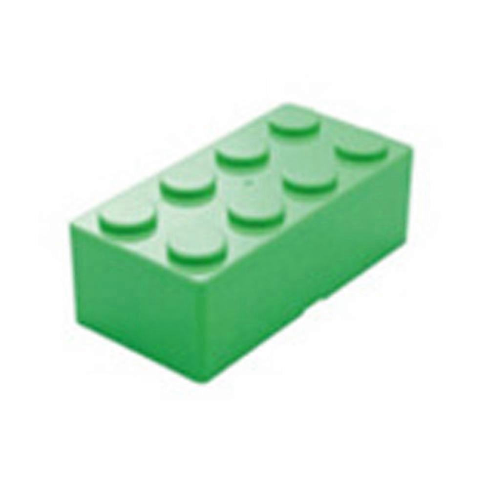 Storage Box Building Block Shapes Plastic Space Box Superimposed Practical (Green rectangle)
