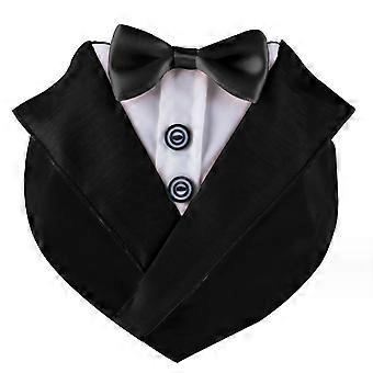 Formal Dog Tuxedo Wedding Dog Bandana Collar Dog Collar with Bow Tie Adjustable Dog Bowtie Collar Bandana