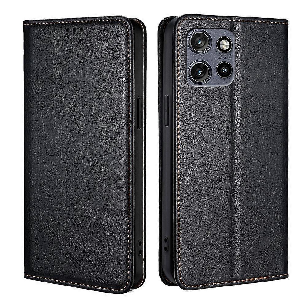 Gloss Oil Solid Color Magnetic Leather Phone Case