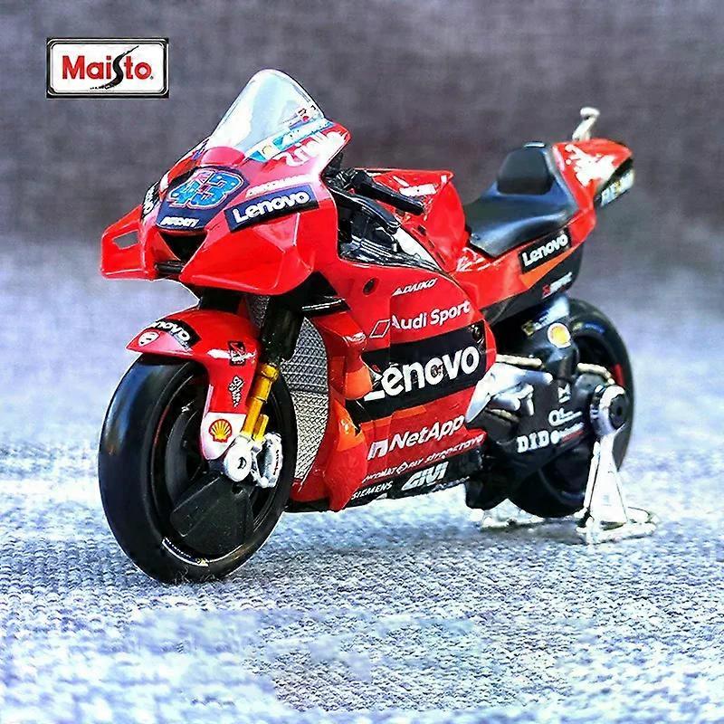 1:18 Desmosedici GP 2023 Pramac Motorcade סגסוגת אופנוע דגם בולמי זעזועים אוסף צעצוע מכונית ילד מתנה MAXP