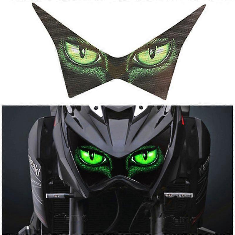 compatible for Kawa-saki Z800 Z250 Z300 2015-2018 Motorcycle Accessries 3D Front Fairing Headlight Sticker Guard Head light Stickers MAXP