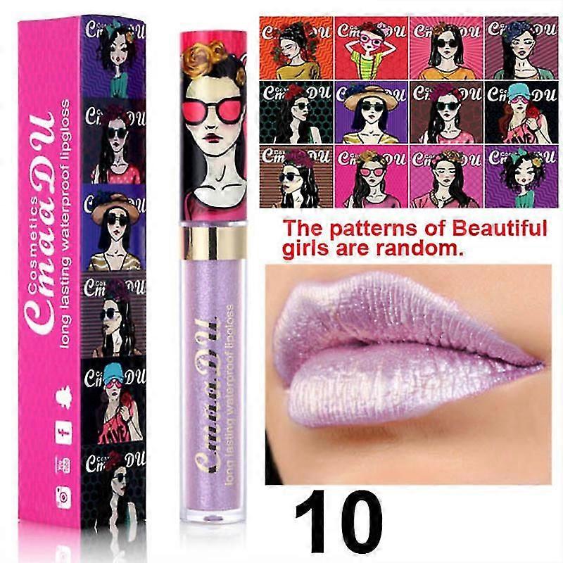 Girls'long Lasting Liquid Lip Tint Waterproof Moisturizing Shining Lip Glaze Not Fade Easily
