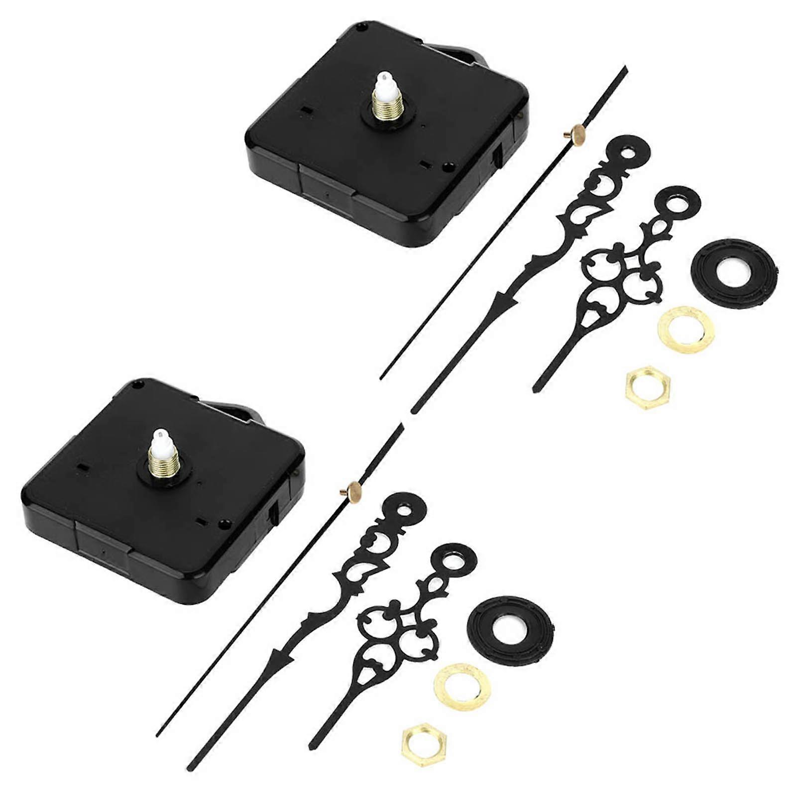 DIY Mute Wall Clock Movement Kit with Pointers Mechanism for Clock Repair, Compatible with Standard Size Clocks