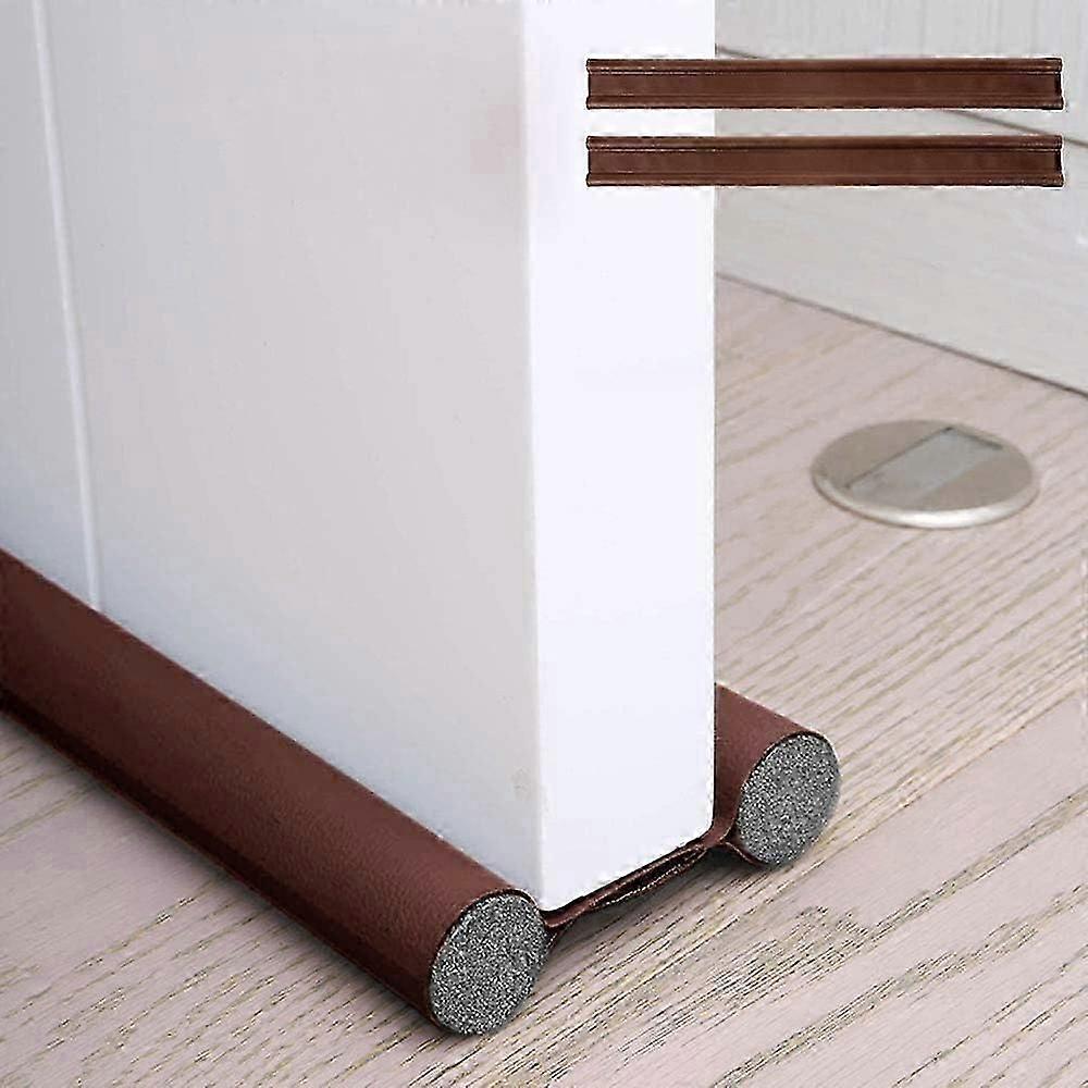 2 قطعة من قاع الباب المعزول المزدوج ، مستبعد مسودة الباب البارد ، مستبعد مسودة الباب المعزول المزدوج (بني ، 2 قطعة)