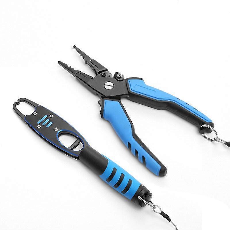 Aluminum Alloy Fishing Clamp Control Fish 2 / Set Lip Clamp Split Ring Cutting Line Bait Clamp Multi-functional Fishing Tools