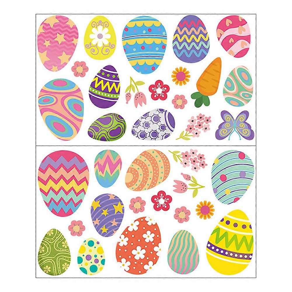 Easter egg rabbit window sticker