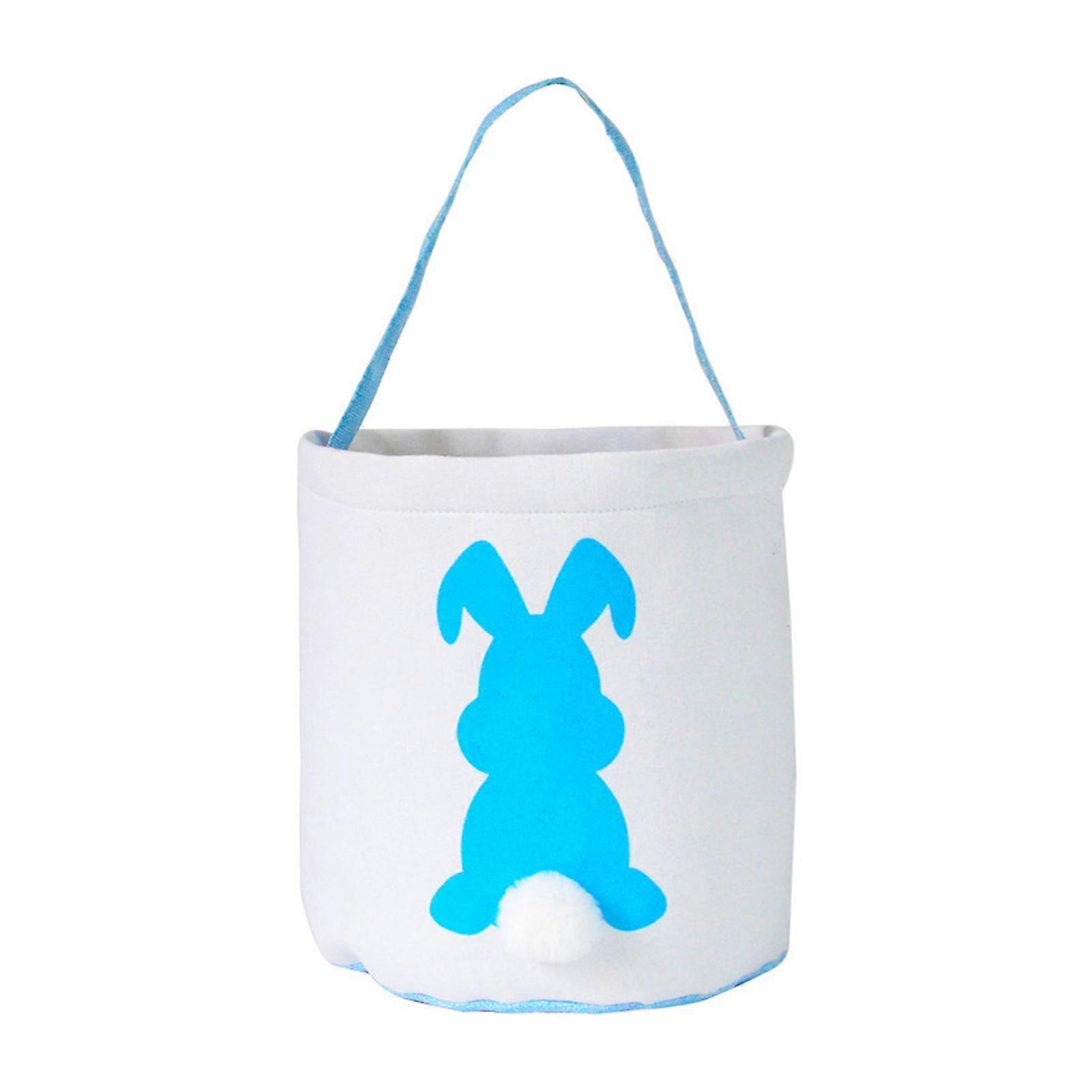 Easter Bunny Basket with Handle Large Capacity Strong Load-bearing Multipurpose Easter Egg Organizer Storage Bag