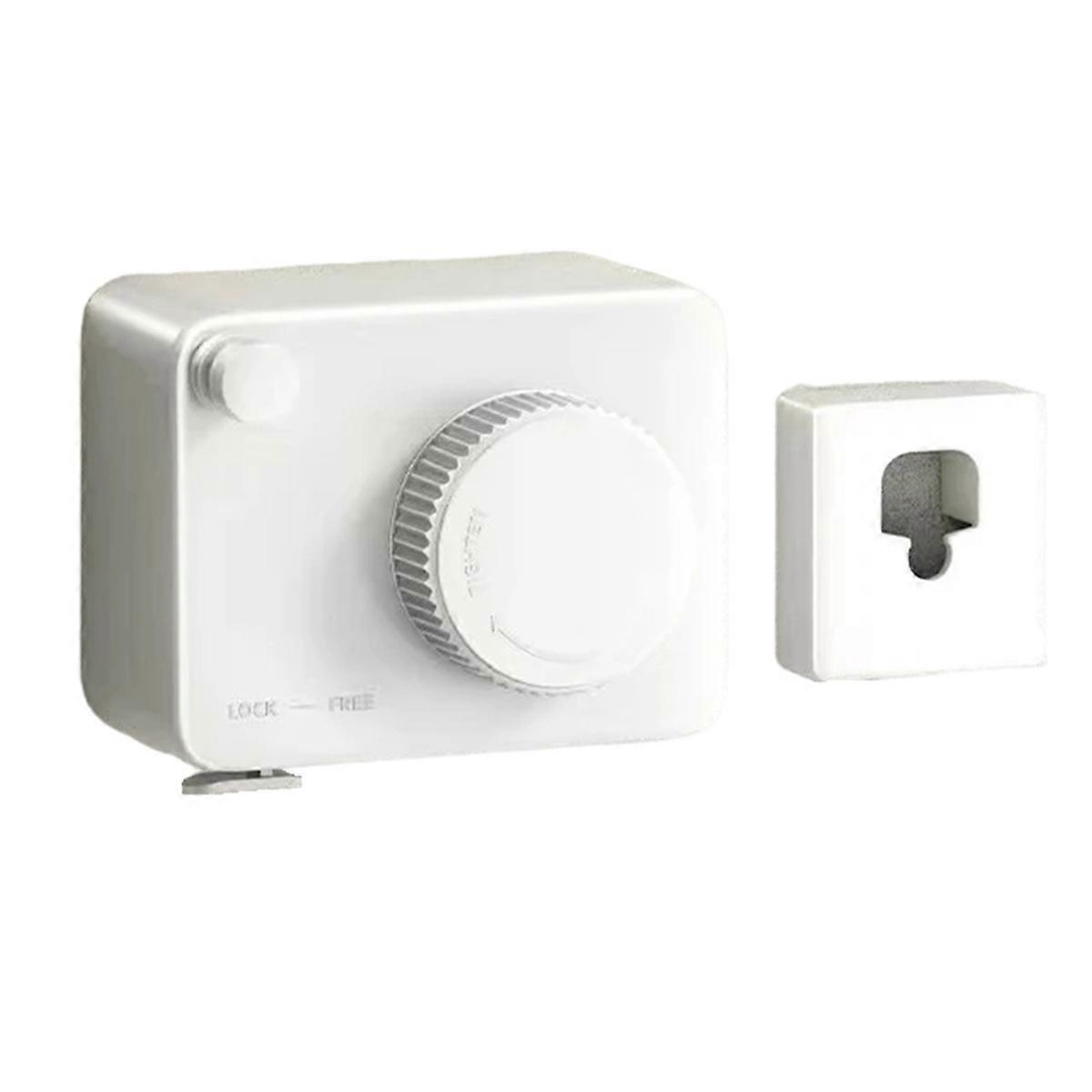 Wall-Mounted Retractable Clothesline Laundry Hanger ,White