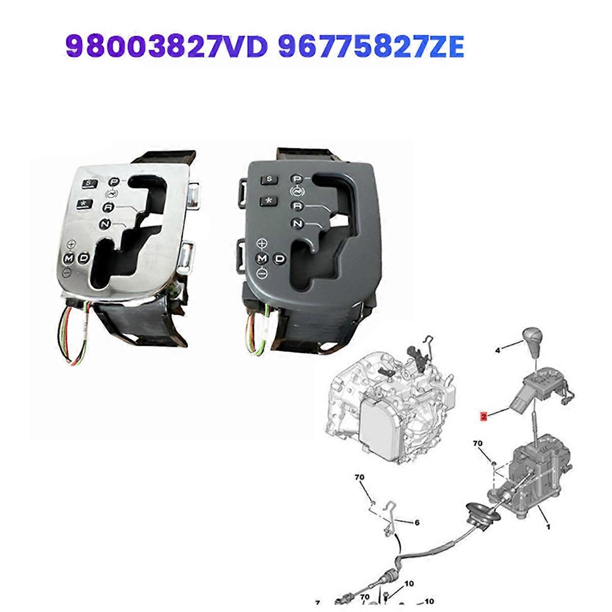 Gear Shift Control Panel Display Button Cover For Peugeot 307 14-22 B