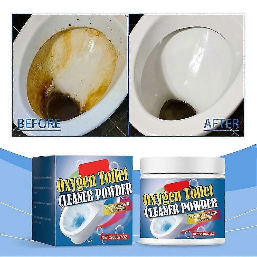 Toilet Foam Cleaning Powder Foaming Odour Stain Limescale Remover
