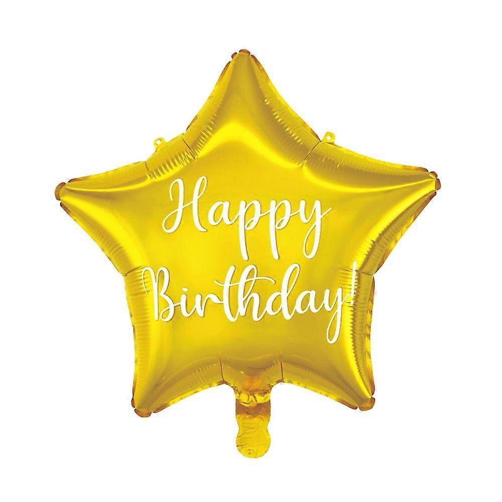 Ilmapallo Hyvää syntymäpäivää Tähti Kultainen Folio