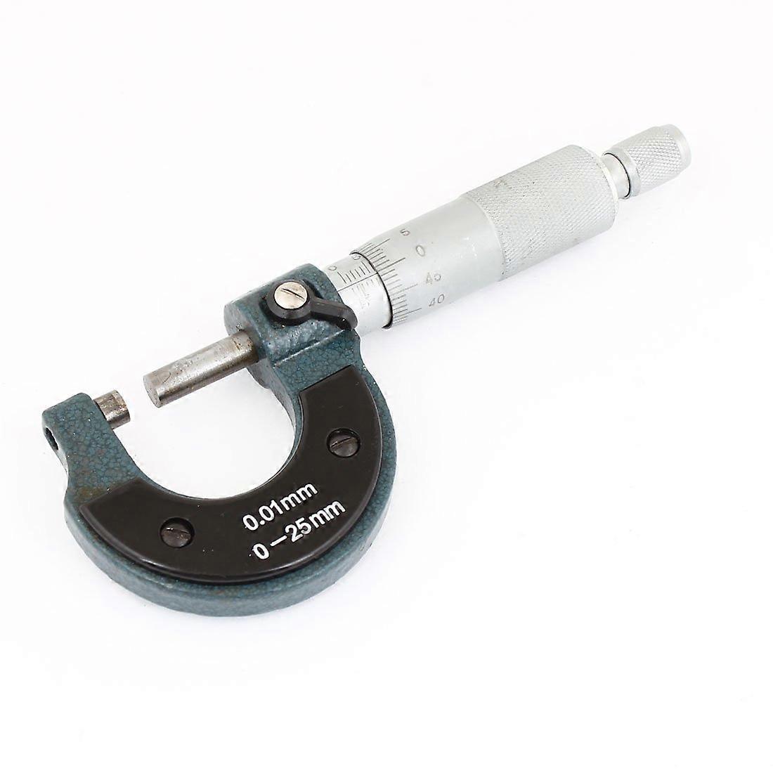 0-25mm Outside Micrometer Caliper Tool for Precision Measuring and Layout with Saw Gauges and Simple Design