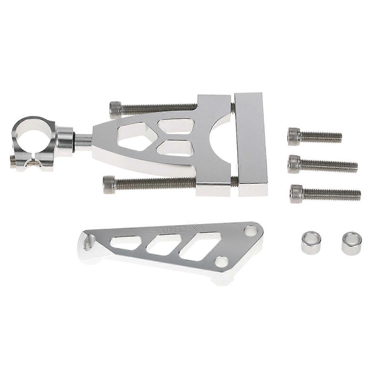 Motorcycle Steering Damper Mounting Bracket for Silver