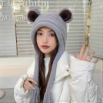 Elastic Windproof Winter Hat Solid Color Cosplay Hats for  display picture 1