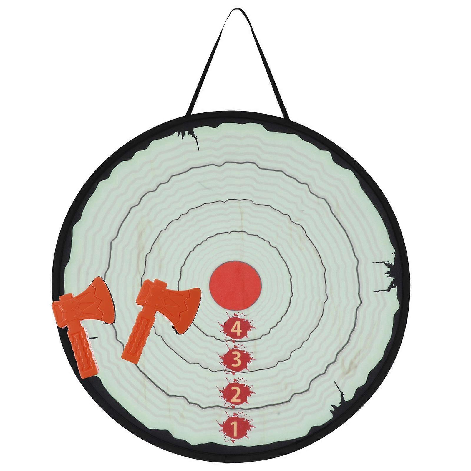 1 Set Children Throwing Axe Dart Target Toy Dart Board Toy Kids Sticky Ball Toy