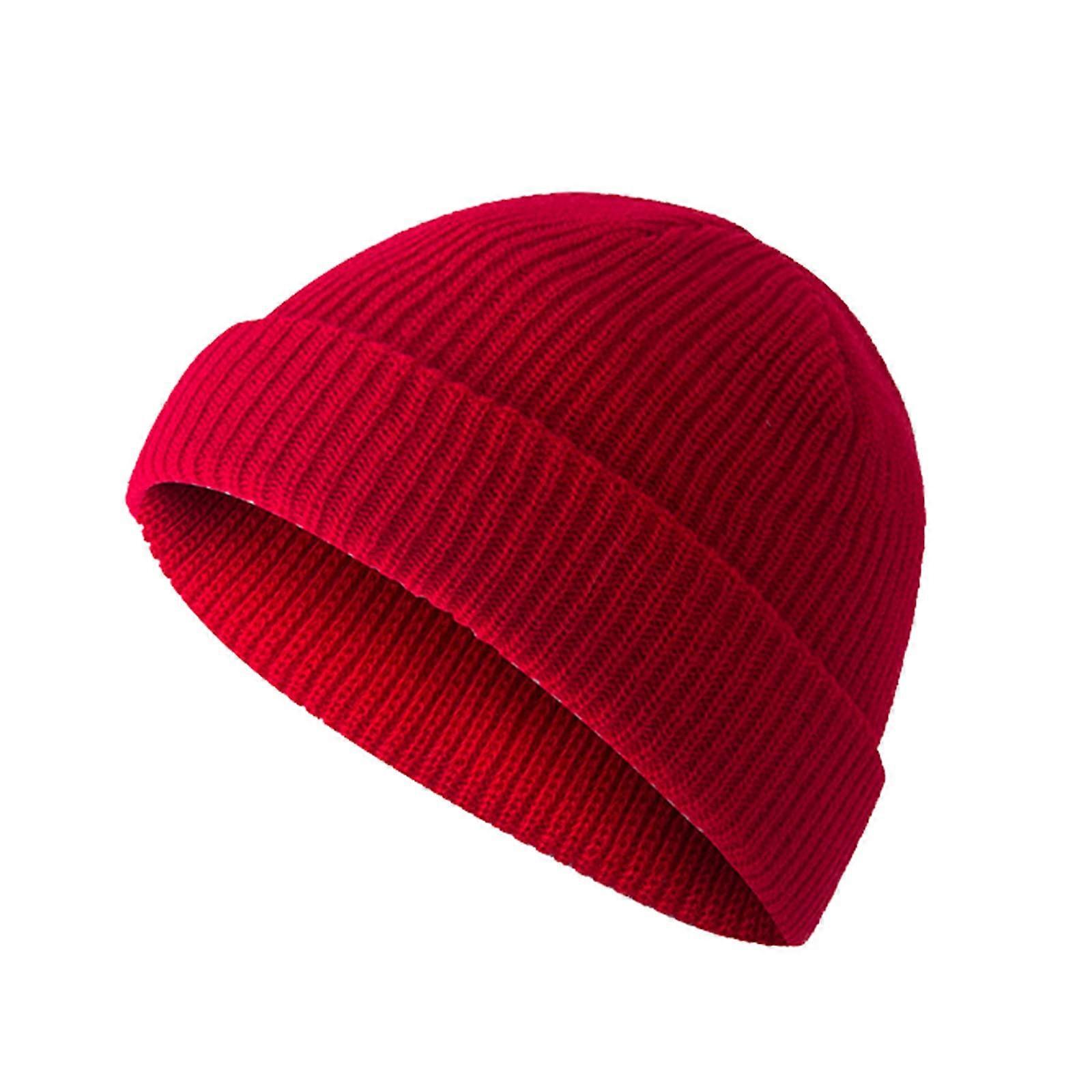 Winter unisex knitted cap, elastic ski cap, men's and women's simple size A
