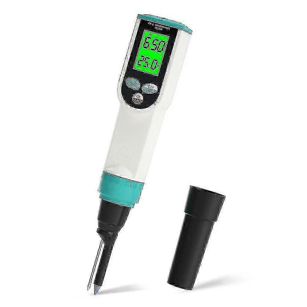 pH meter with Atc food pH tester, high precision pH/temperature meter