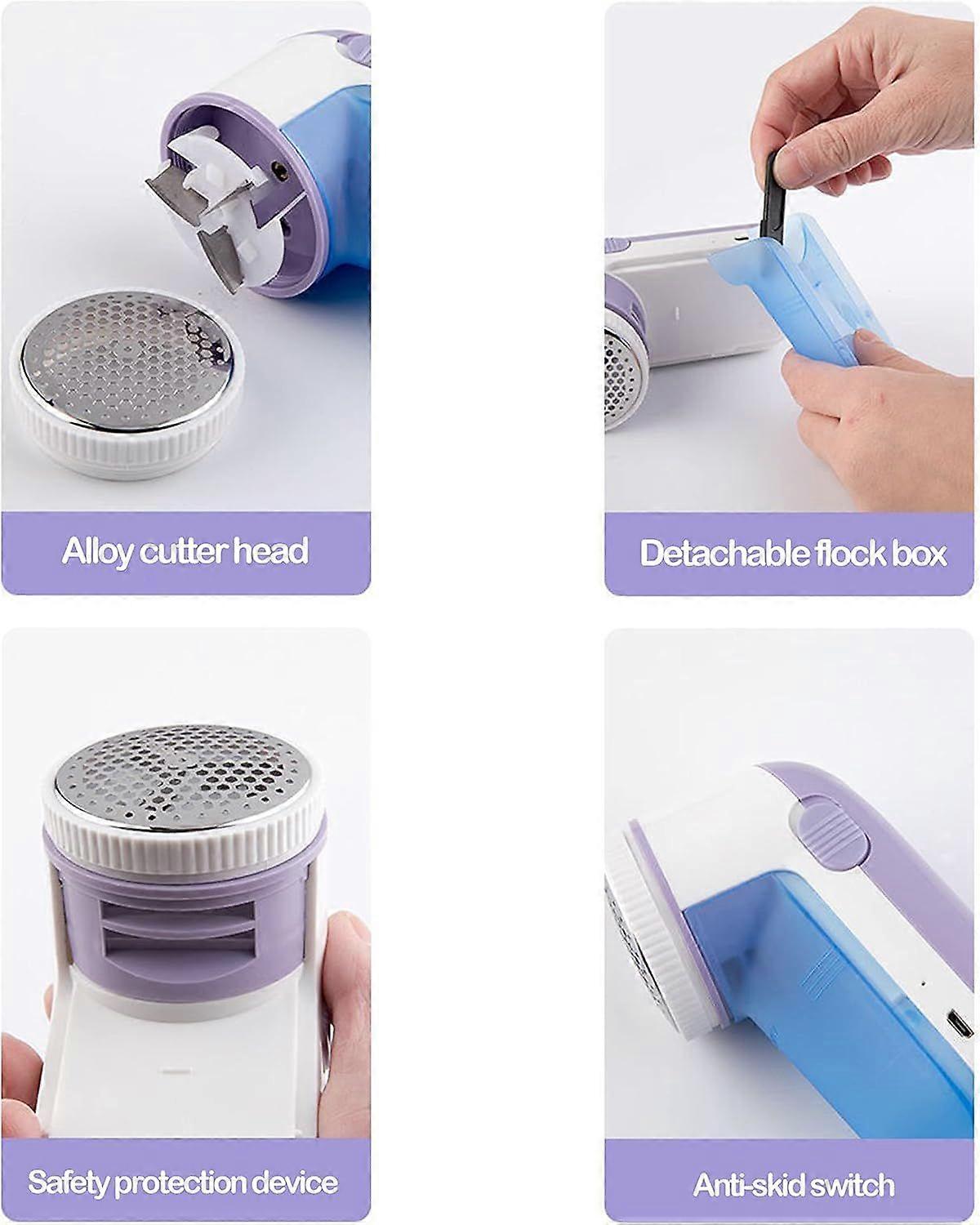 Electric Fabric Shaver, Lint Remover (Blue)