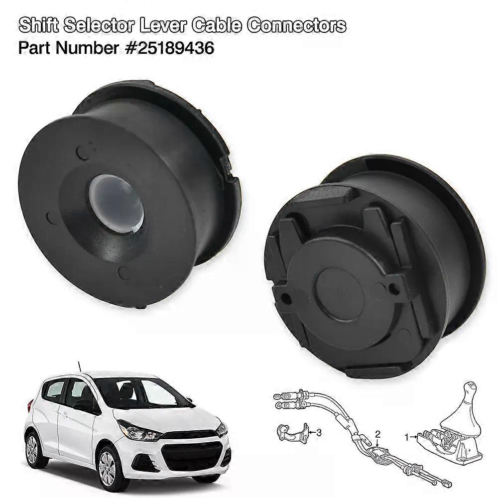 2x For Chevrolet Spark Manual Transmission Shift Selector Lever Cable Bushing Linkage End Cap Cup Connector Repair Kit 1998-2015