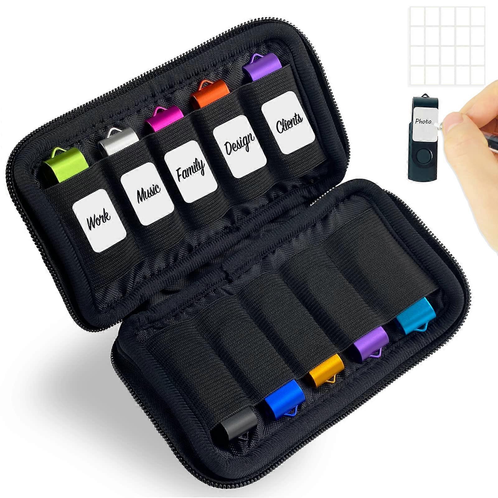 Flash Drive Case for USB Storage and Electronic Accessories Organization