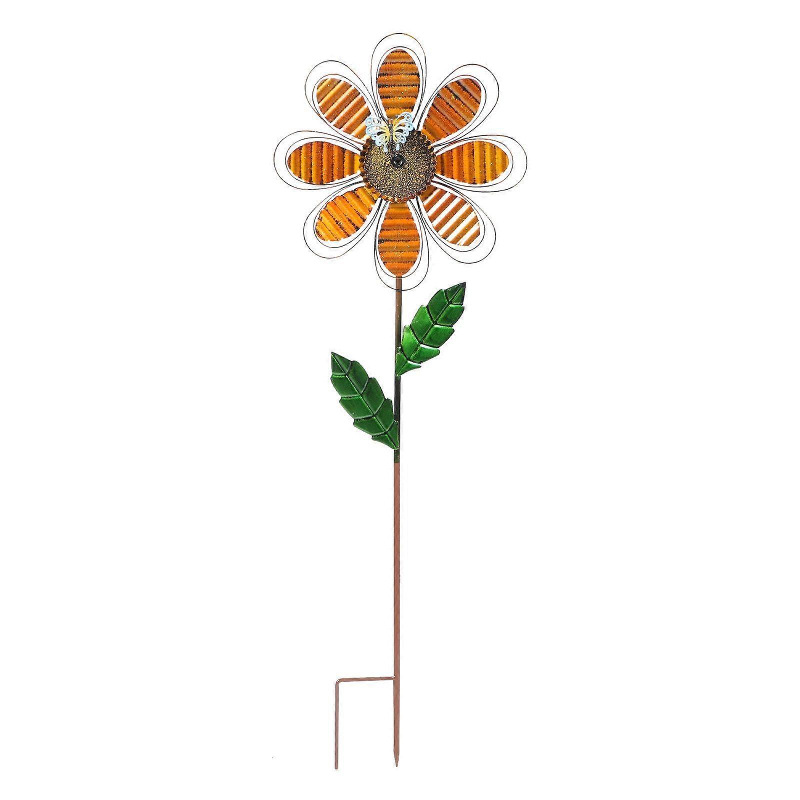 Iron Art Windmill Garden Ground Inserted Pinwheel Creative Yard Windmill Decor