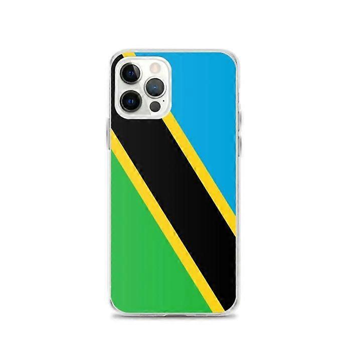 Phone Case - iPhone - Tanzania Flag - Flexible - Multicolored - Vertical Model