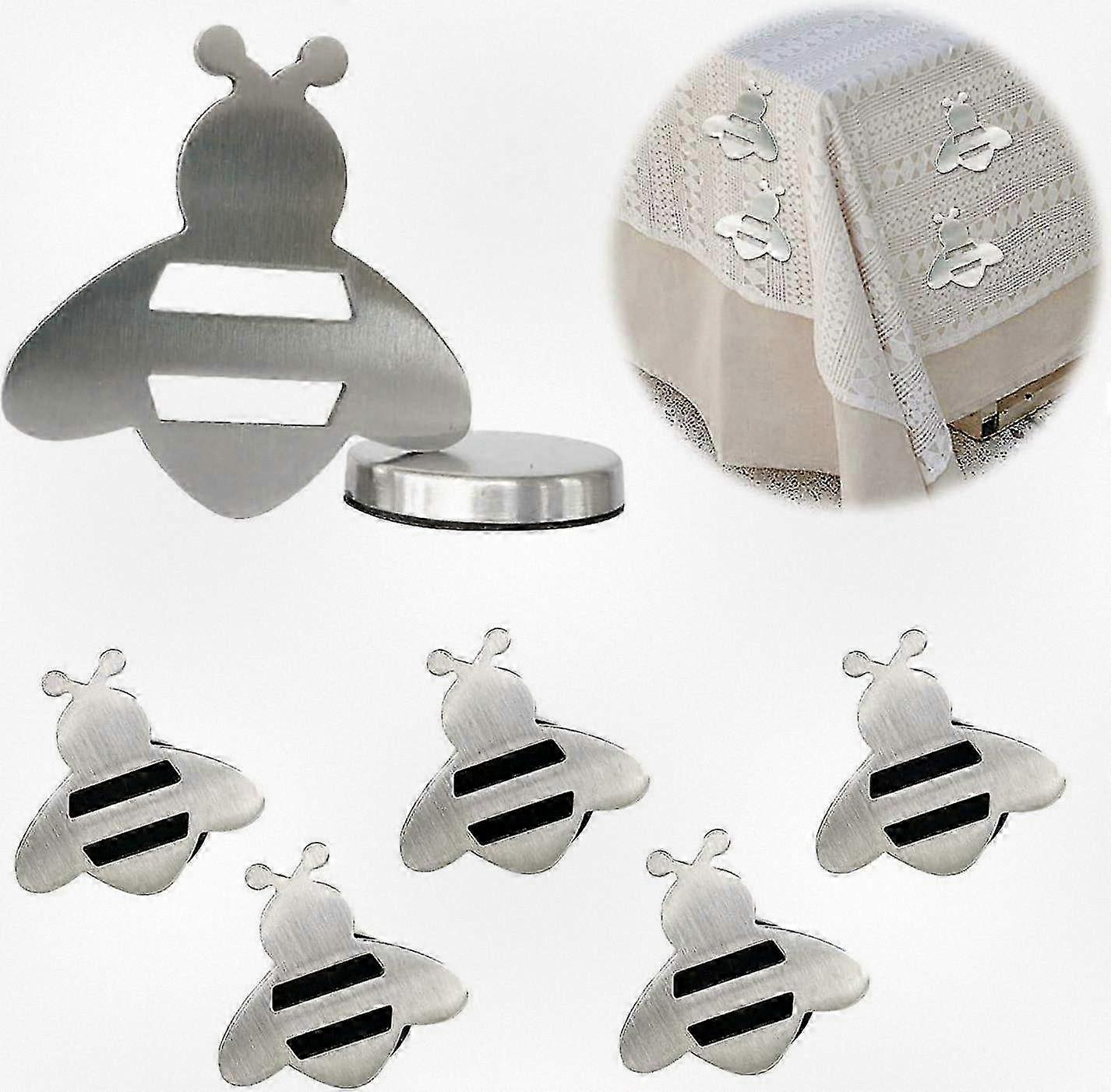 8pcs Magnetic Tablecloth Weights for Outdoor Use, Bee Shape Heavy Duty Magnets to Secure Tablecloths, High Quality and Durable Design