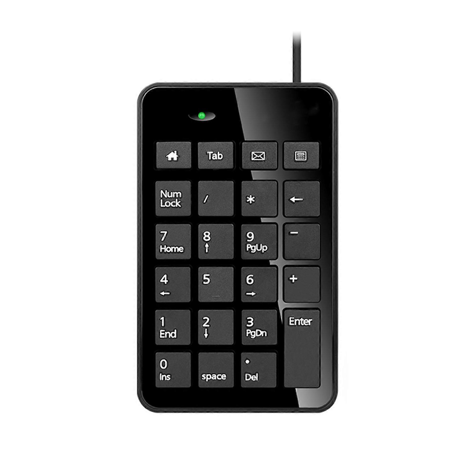 USB Wired Numpad Number Keyboard for Notebook Accounting Financial 23-Key Numpad Mini Digital Keypad Keyboards