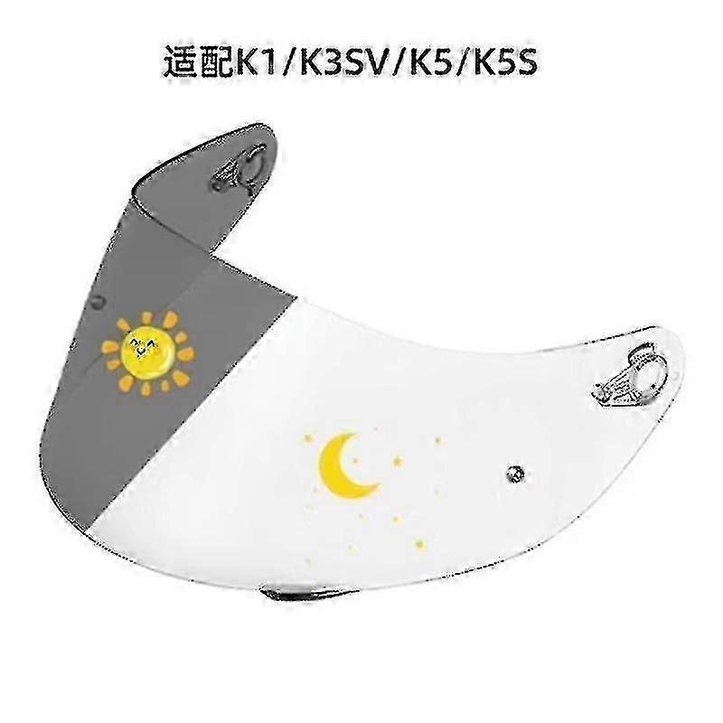 Hjelmvisir For AGV K1 K3 Sv K5 Motorsykkel Hjelm Briller Motorsykkel Hjelm Misfarging Lens Nattsyn Visir - MXBC