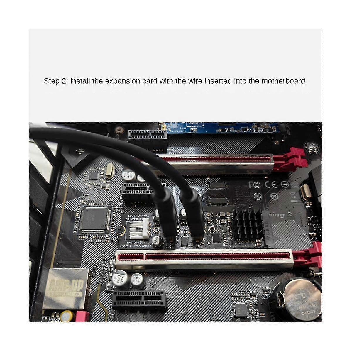 M.2 PCIe to USB 3.0 Type-E & Type-C 10Gbps Expansion Card for PC Interface Adapter