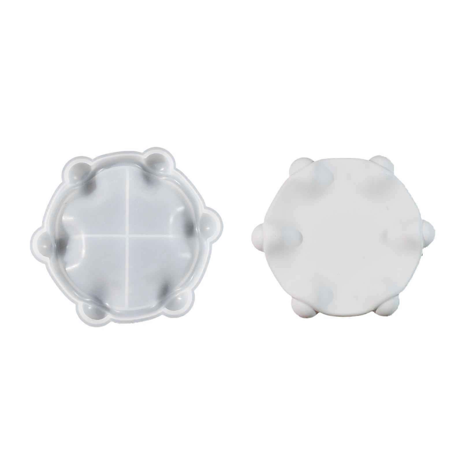 DIY Epoxy Resin Large Tray Mold Multipurpose Large Resin Casting Mold Round Shape Tray Mold for Home Decoration