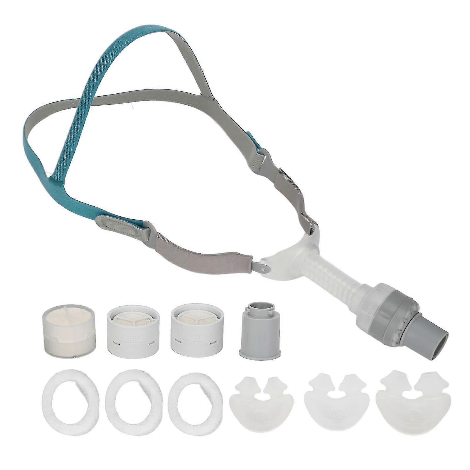 Ph2 Nasal Pillow Assembly Silicone Soft Strap Adjustable Reduce Noise Elbow Rotatable Nasal Replacement Assembly