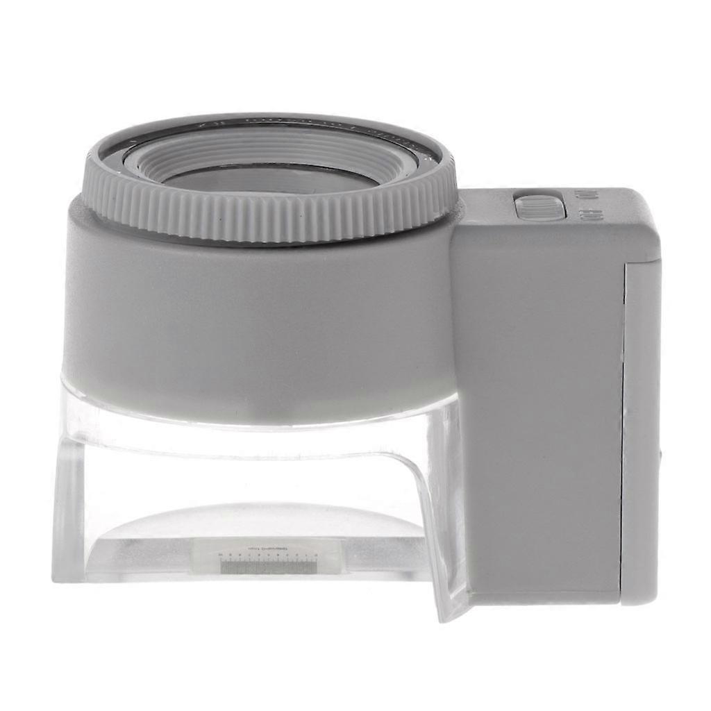 Portable Mini Magnifier With LED Light ScalePocket Magnifying Glass Optical Len Jewelery Loupe Jeweler Monocular Durable Other