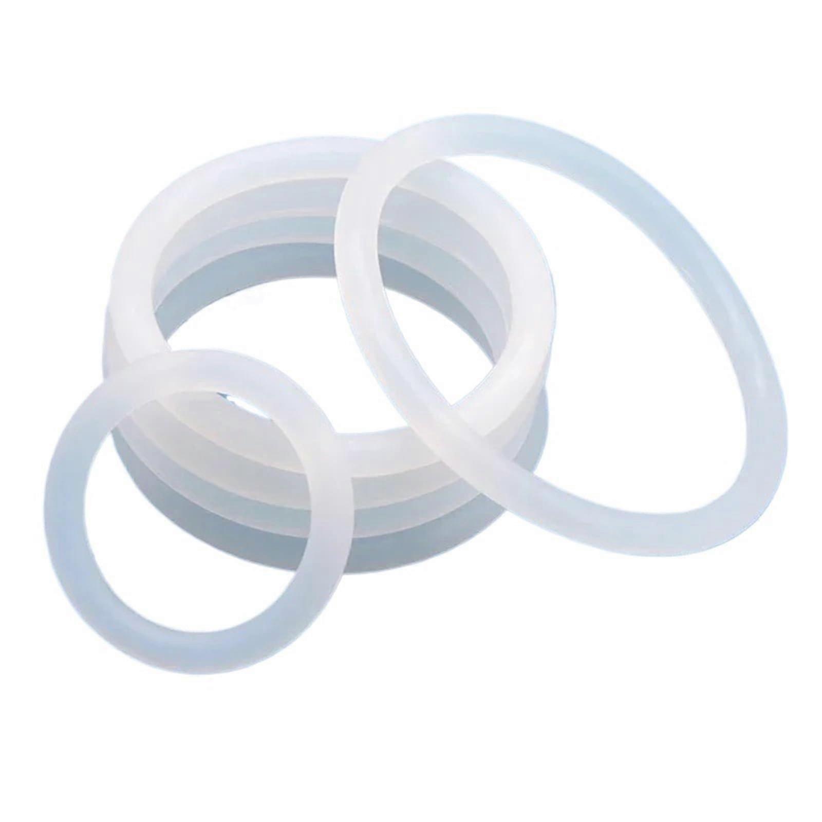 50 Pcs O-Ring White Rubber Sealing Rings 2/3/3.5/4 mm CS, 7 mm OD, Compatible with Various Applications, Durable Quality