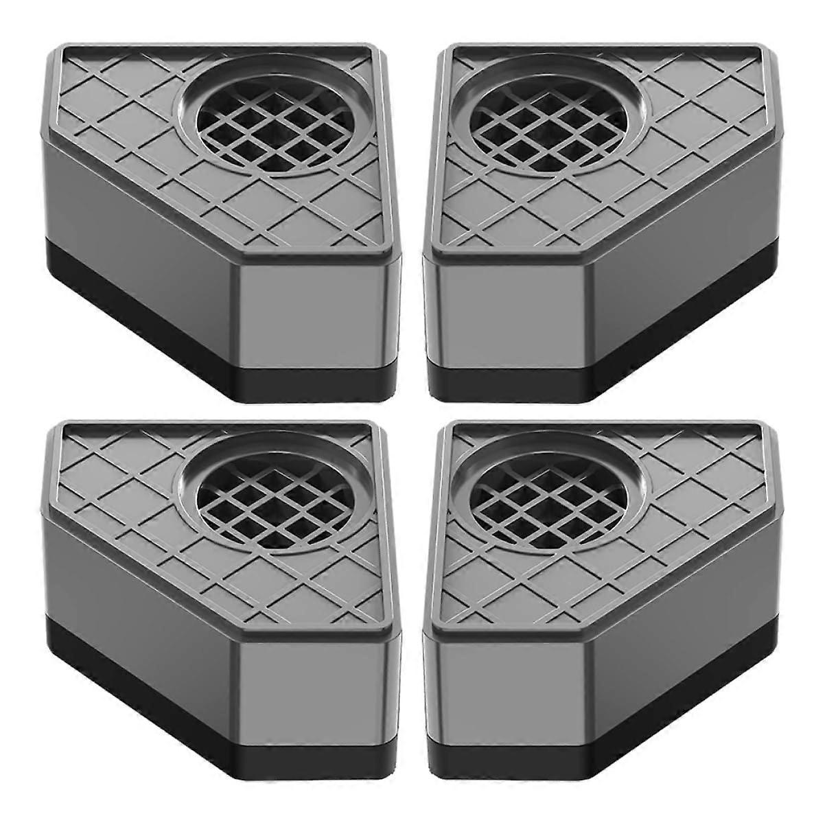 Washing Machine Vibration Pads 4 Pack Non-Slip Raised Design Durable Faux Furniture Accessories for Stability